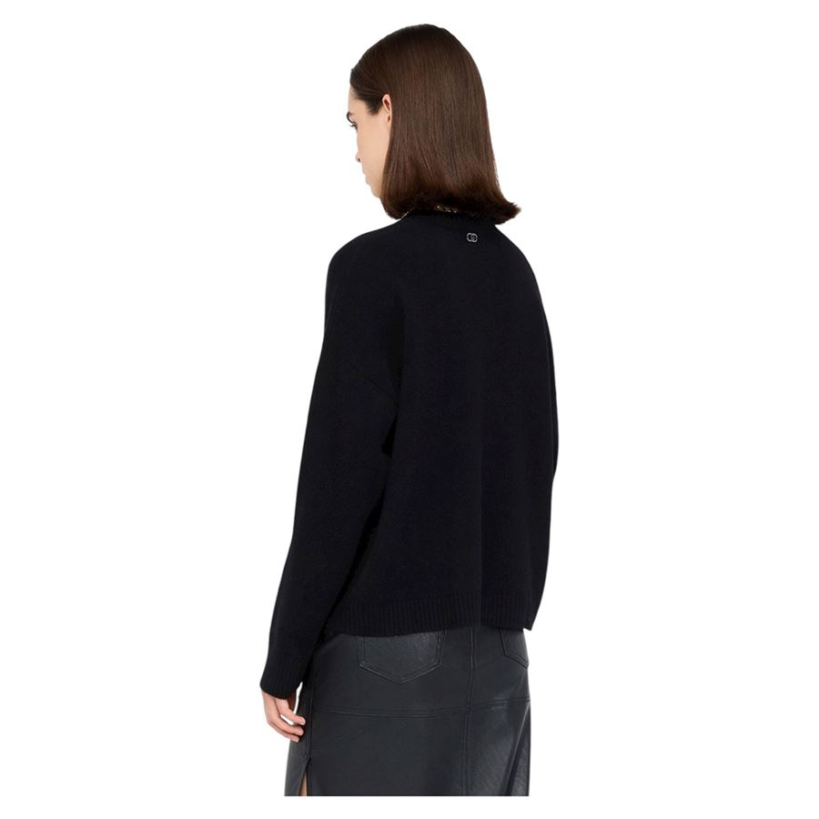 Maglia da donna 100% lana con cut-out Liu Jo | MF5039MS00922222